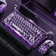 Клавиатура GravaStar Mercury V75 Pro 80keys Magnetic Jade Gaming 8K USB-A RGB Iron Purple (GS_V75_PRO_PL) - изображение 8