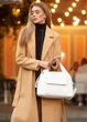 Женская спортивная сумка Sambag Vogue BKS белая 37 х 25 х 16 см (90153008) - изображение 1