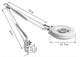 Лампа лупа настільна 25w 5d , Led AF-843 - зображення 4