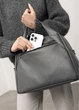 Жіноча спортивна cумка Sambag Vogue BKS графітова 37 х 25 х 16 см (90153009) - зображення 7