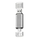 Флешка ЮСБ T&G 009 2&1 USB/Type C128Gb USB Flash Drive 2.0 память 128 Гб Silver - изображение 1