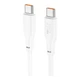 Кабель USB Hoco X93 Force 100W Type-C to Type-C Бiлий - изображение 1