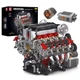 Конструктор Technic Двигун V8 F488 Mould King 2718 деталей Червоний (28342) - зображення 1