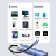 Док-станція USB3.1 Type-C --> HDMI 4K30Hz/USB 3.0x3/PD 100W Blue Aluminum Alloy Hub 5-in-1 Vention - зображення 7