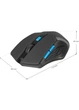Беспроводная игровая мышь Defender Accura MM-275, 6 кнопок, 1600 dpi, USB, синяя с черным (LKMTR_800153) - изображение 2