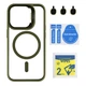 Чохол Premium TPU+PC+Metal Stand Case with MagSafe and Camera Lenses для iPhone 14 Pro Green - зображення 1