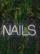 Неоновая LED вывеска NAILS 50*20 см - изображение 1