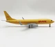 Модель літака Boeing 737 DHL 1:300 металева лита колекційна модель грузового авіалайнера 20 см - зображення 9