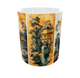 Подарочная керамическая кружка с японскими пейзажами серии «Art Collection» 330 мл — премиум дизайн с пагодами, горами и водопадами, стильный сувенир и идеальный подарок. - изображение 7