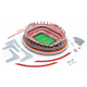 3D пазл конструктор футбольний стадіон Da Luz Benfica тривимірна головоломка для дітей 84 елементи JDT-0848904 - зображення 5
