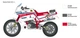 Збірна модель 1:9 мотоцикл Yamaha Ténéré 660cc Париж Дакар 1986 Italeri 4642 - изображение 4