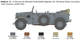 Збірна модель 1:35 позашляховик Kfz. 12 Horch 901 typ 40 frühen Ausf. Italeri 6597 - изображение 5