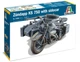 Збірна модель 1:9 німецький військовий мотоцикл з коляскою ZUNDAPP KS 750 Italeri 7406 - изображение 1