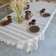 Вишита скатертина Ototextile "Дихання Поля" розмір 140*220см; колір бежевий 201 1/2 C - изображение 1