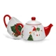 Набор из заварочного чайника и чашки Fissman Merry Christmas из доломита 18х12.5х17см (0390) - изображение 3