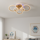 Потолочная LED люстра с пультом 112W+18W акриловые кольца и контурная подсветка 3000–6500K золотистая Svet SY-26255/2+2+2C FGD - изображение 3