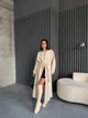 Жіночий довгий кардиган з паском Uaclothes 48-52 Молочний (like36532-169581361) - изображение 1