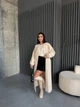 Жіночий довгий кардиган з паском Uaclothes 48-52 Молочний (like36532-169581361) - изображение 2