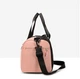 Спортивная женская сумка ЗD Bags Zip на 6 отделений для спортзала компактная Двухцветная 46x22x23 см Черно-пудровая (4756) - изображение 3