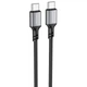 Дата кабель Borofone BX83 Famous PD60W Type-C to Type-C (1m) Black - изображение 1