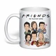 Чашка с печатью "Friends (Друзья)" №1 (цвет белый) (36955) - изображение 1