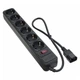 Мережевий фільтр живлення Patron 0.5 m3*1mm2 (SP-1062U) 6 розеток BLACK (EXT-PN-SP-1062U) - изображение 1