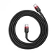 Кабель Baseus Cafule USB-C to USB-C 1m CATKLF-G91) Black/Red [54146] - изображение 2