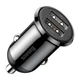 Автомобильное зарядное устройство Baseus Grain Pro 4.8A 2USB (CCALLP-01) Black [67979] - изображение 1