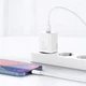 Сетевое зарядное устройство Baseus Super Silicone PD Charger 20W (CCSUP-B02) White [66724] - изображение 5