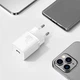 Сетевое зарядное устройство Baseus Super Silicone PD Charger 20W (CCSUP-B02) White [66724] - изображение 7