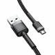 Кабель Baseus Cafule Micro USB 3m (CAMKLF-HG1) Gray/Black [69673] - изображение 4