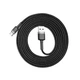 Кабель Baseus Cafule USB to USB-C 2A 1m Black (CATKLF-BG1) [67414] - изображение 4