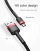 Кабель Baseus Cafule Micro USB 1m (CAMKLF-BG1) Gray/Black [70572] - изображение 16