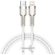 Кабель Baseus Cafule Metal Data Cable Type-C to Lightning PD 20W 1m White (CATLJK-A02) [73264] - изображение 1