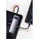 USB-хаб Baseus Metal Gleam Series 5-in-1 Multifunctional Type-C Hub Space Gray (CAHUB-CX0G) [72630] - изображение 9