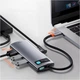 USB-хаб Baseus Metal Gleam Series 5-in-1 Multifunctional Type-C Hub Space Gray (CAHUB-CX0G) [72630] - изображение 11