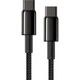 Кабель Baseus Tungsten Gold Series Fast Charging Type-C 100W 2m Black (CATWJ-A01) [77819] - изображение 4