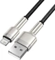 Кабель Baseus Cafule Metal USB to Lightning 2.4A 0.25m Black (CALJK-01) [78967] - изображение 3