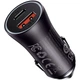 Автомобильное зарядное устройство Baseus Golden Contactor Max Dual Fast Charger Car Charger U+C 60W Dark Gray (CGJM000113) [77942] - изображение 1