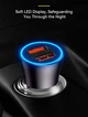 Автомобильное зарядное устройство Baseus Golden Contactor Max Dual Fast Charger Car Charger U+C 60W Dark Gray (CGJM000113) [77942] - изображение 8
