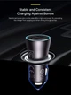 Автомобильное зарядное устройство Baseus Golden Contactor Max Dual Fast Charger Car Charger U+C 60W Dark Gray (CGJM000113) [77942] - изображение 10