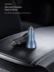 Автомобильное зарядное устройство Baseus Golden Contactor Pro Triple Fast Charger Car Charger 65W U+C+C Dark Gray (CGJP010013) [77944] - изображение 6