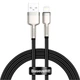 Кабель Baseus Cafule Metal USB to Lightning 1m Black (CALJK-A01) [82093] - изображение 1