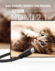 Кабель Ugreen HDMI to HDMI V2.1 Braided Cable 3m HD140 [84346] - изображение 4