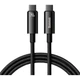 Кабель Baseus Tungsten Gold Fast Charging Data USB-C to USB-C 240W 2m Black (CAWJ040101) [90239] - изображение 1