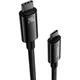 Кабель Baseus Tungsten Gold Fast Charging Data USB-C to USB-C 240W 1m Black (CAWJ040001) [91517] [91517 - зображення 2