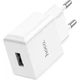 Сетевое зарядное устройство Hoco C106A Single Port White [101987] - изображение 1