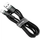 Кабель Baseus Cafule Lightning to USB-A 0.5m Grey/Black (CALKLF-AG1) [102007] - зображення 2