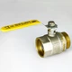 Кран кульовий для газу SANTAN 605, 2" Внутрішній-зовнішній, жовта ручка - зображення 4