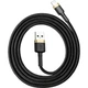 Кабель Baseus Cafule USB-A to Lightning 1m Black/Gold (CALKLF-BV1) [113815] - изображение 2